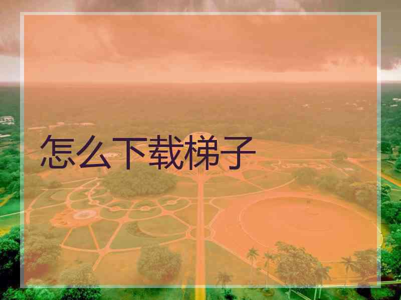 怎么下载梯子 怎么下载梯子