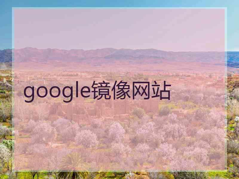 google镜像网站
