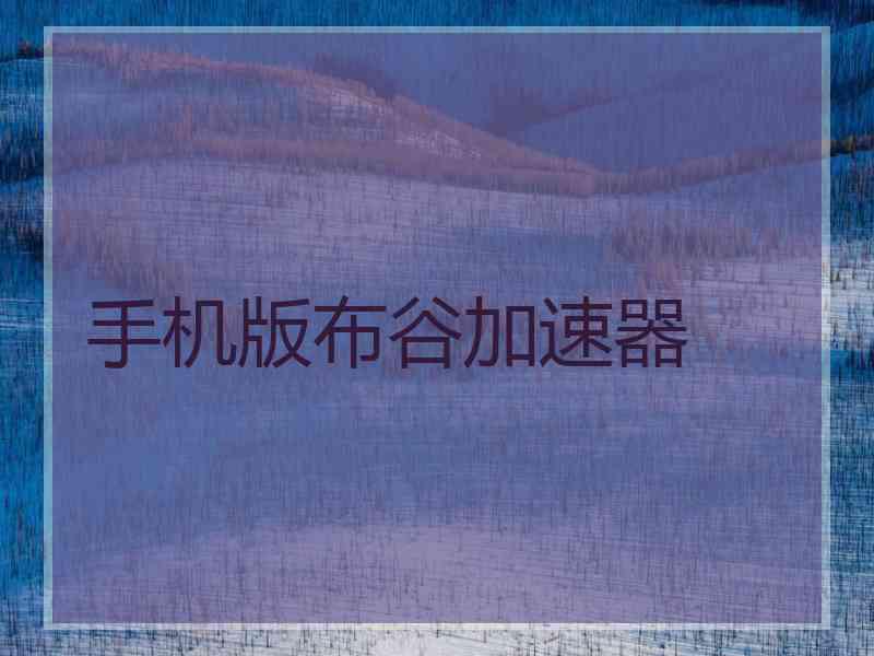 手机版布谷加速器